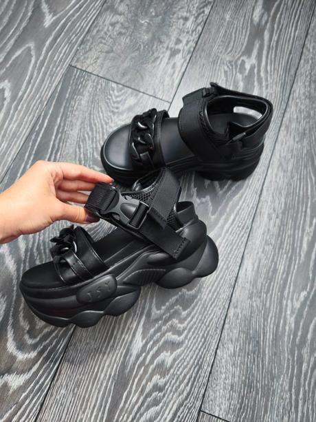 Stylove sandalky na platforme, 36