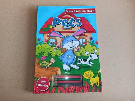 Pets - stencil activity book, 