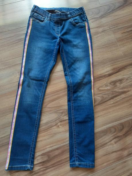 Dźinsové strečové nohavice č.134, f&f,134