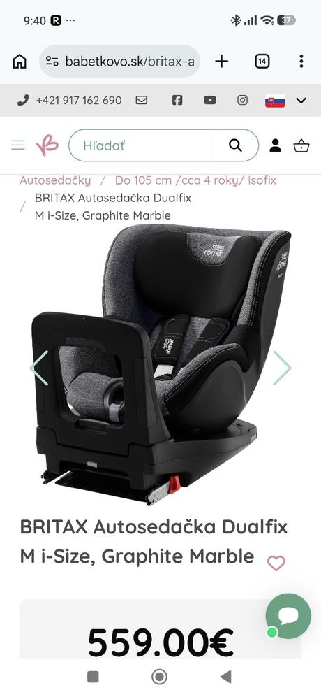 Otočná autosedačka britax romer dualfix m i-size, britax