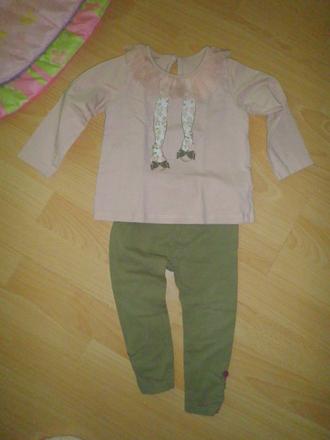 Tričko púdrovej ružovej, s čipkou, matalan,86