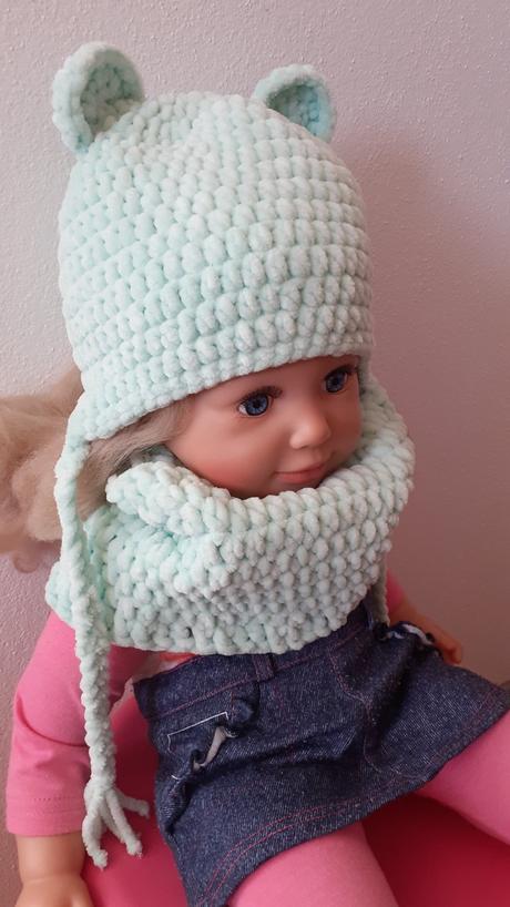 Čiapka na zimu+nákrčník, 56 - 104