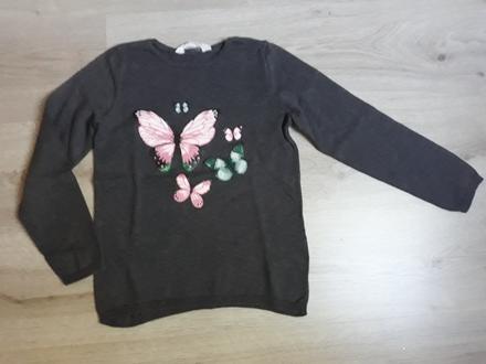 Dievčenský sveter m, h&m,134