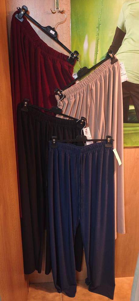 Dámske ležérne nohavice dlhé vzdušné na gumu, 34 - xxxl