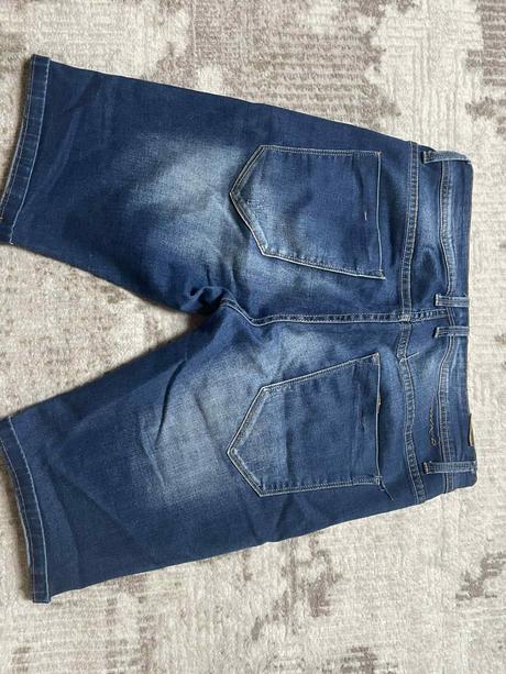 Pánske riflové kraťasy, denim,m