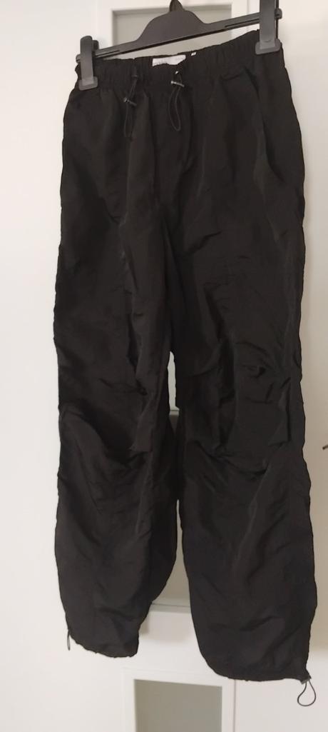 Šuštiakové široké nohavice, bershka,xs