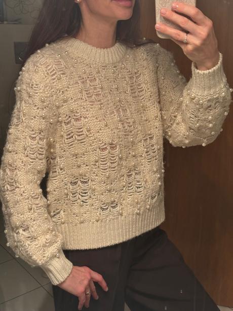 Perličkový pulóver zara, zara,s