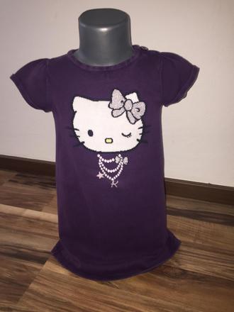Pletené šaty hello kitty, h&m,122