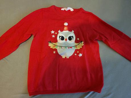 Vianočný svetrík hm-veľ.110/116-ako nový, green trees,116
