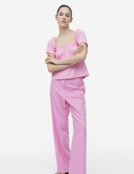 Top so štvorcovym výstrihom, h&m,m