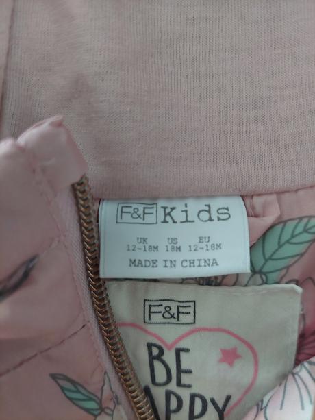 Prechodná bundička 12-18m, f&f,80