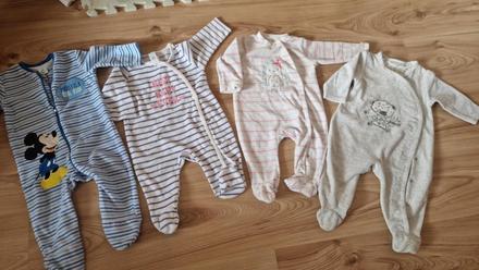 Fleecové teplé pyžamká 6m, 68