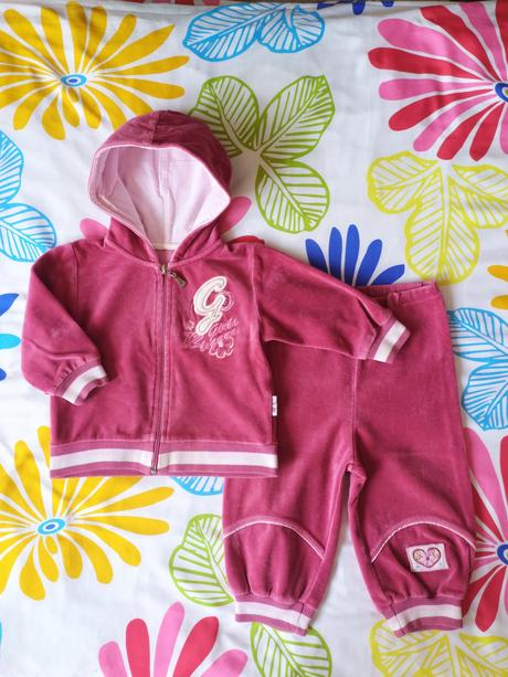 Zamatová tepláková súprava -tepláky+mikina veľ. 80, 80