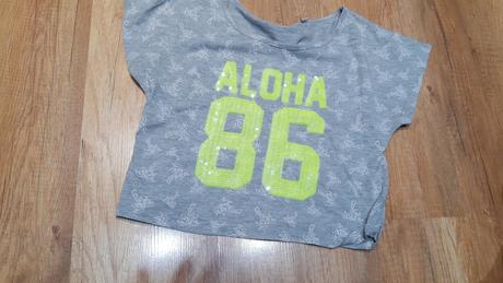 Dievčenské crop tricko, 158