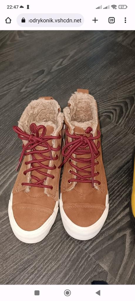 Oteplené tenisky č.32/33 -21cm, zara,32