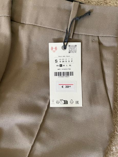 Elegantné nohavice, zara,s