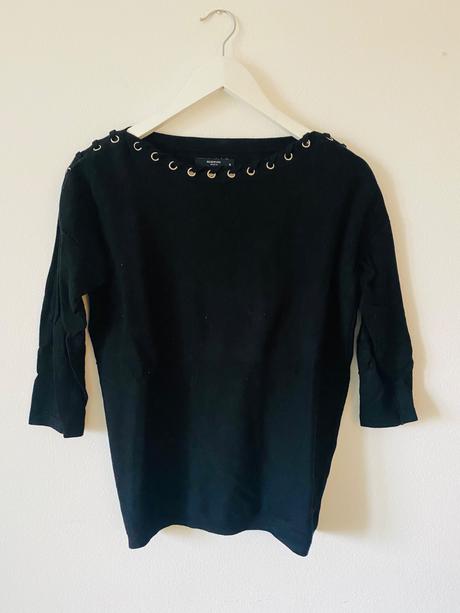 Reserved čierny svetrik, reserved,s