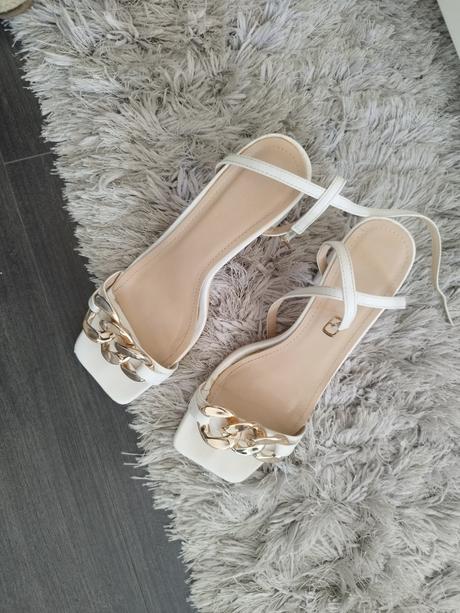 Biele sandálky 40, 40