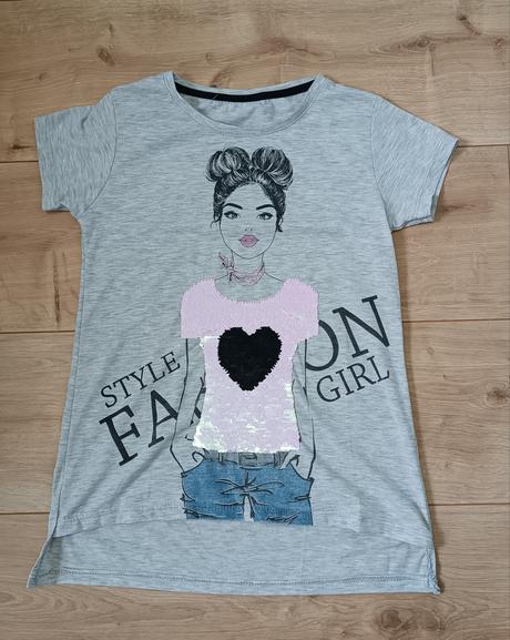 Tričko s flitrami, 140