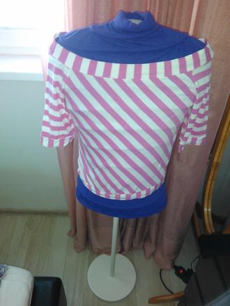 Prúžkovaný top, h&m,s