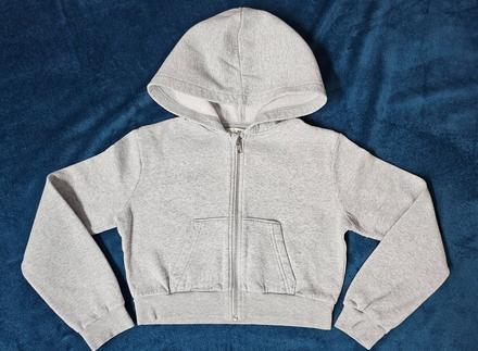 Bledošedá mikina s kapucňou, h&m,134