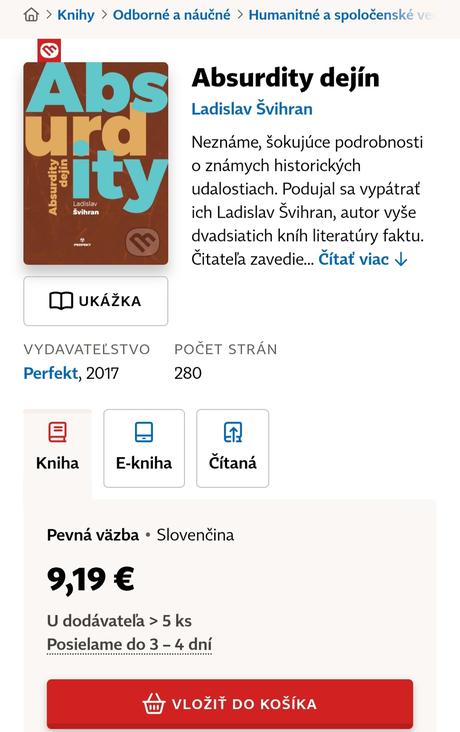 Ladislav švihran - absurdity dejín, 