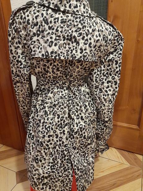 Krásny leopardí trenčkot, new look,46