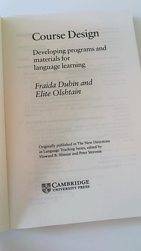 Course design, fraida dubin, elite olshtain,