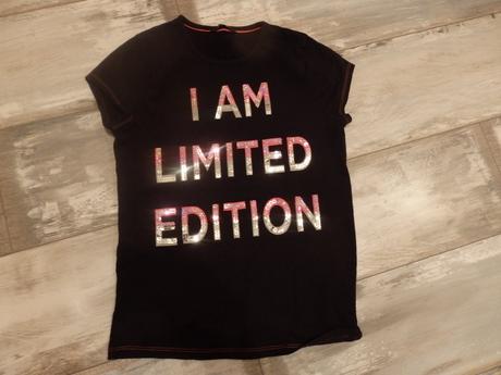 Čierne tričko s flitrovým nápisom george, george,140