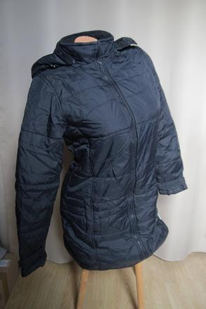 Tmavo modrá zimná bunda s, s