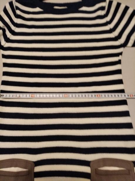 Krásne pásikavé, pleteninové šaty, m