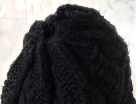 Čiapka beanie / otvor na vrkoč, xl