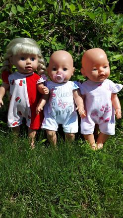 Letný overal pre bábiky baby born,