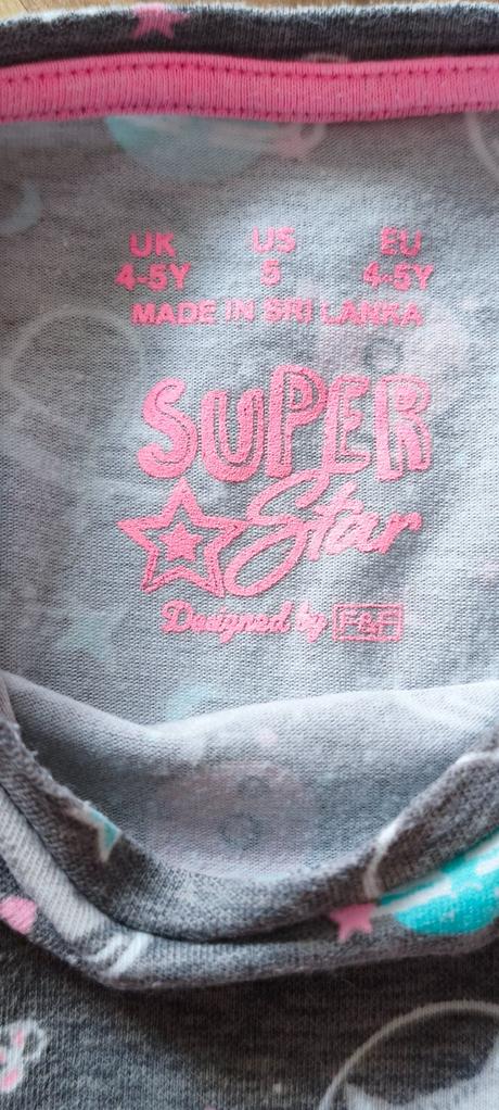 Bavlnené šaty v. 104/110 (4-5 rokov), f&f,110