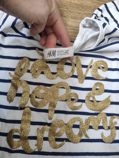 Tričko pásikavé, vek ,8-10r. veľ.134/140, h&m,134