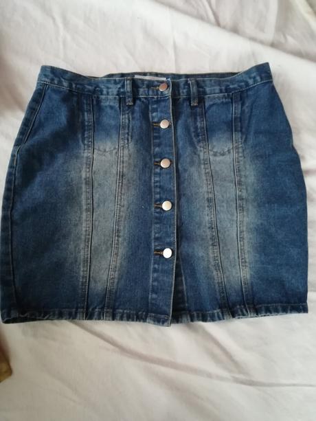 Riflova sukňa, denim,40