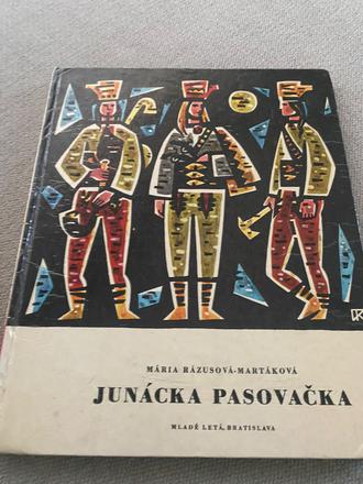 Stará retro rozprávková kniha junácka pasovačka, 