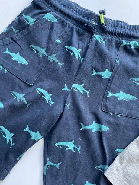 2 x tenké bavlnené šortky, f&f,116