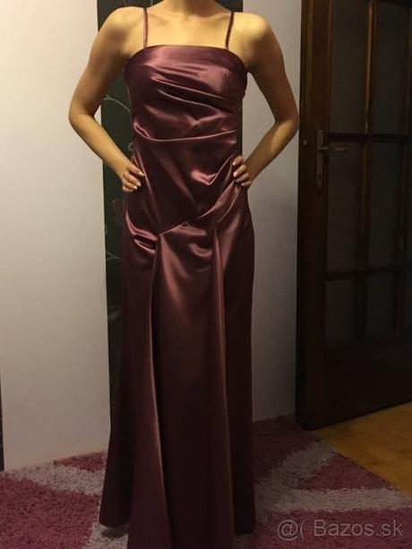 Spoločenské šaty- staroružové, xs