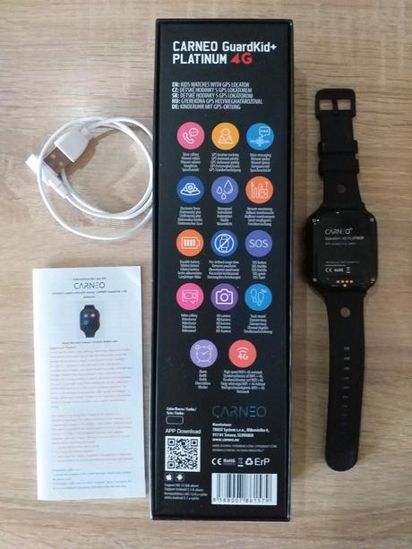 Smart hodinky carneo guardkid+ 4g platinum detské,