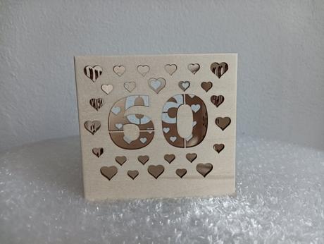 Narodeniny / drevený narodeninový svietnik, 