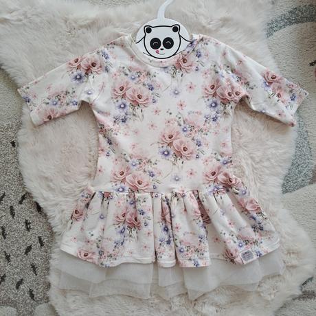 Jemné kvetované šiatky, 98