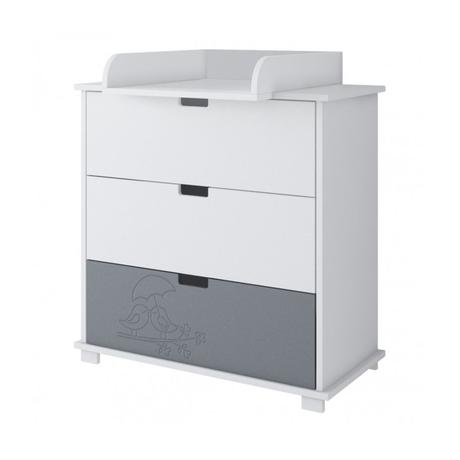 Komoda birds s 3 zásuvkami,