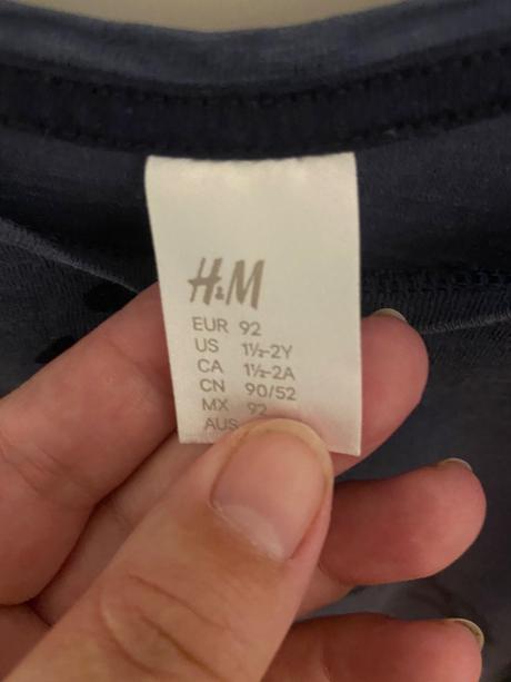 Detské tričko, h&m,92