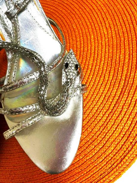 Strieborné sandálky, 40