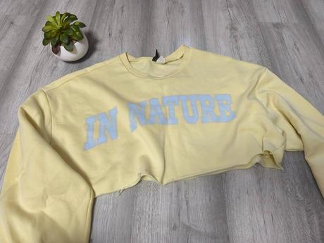 20-crop mikina, h&m,xl