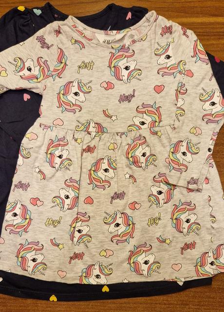 2 x šaty, h&m,92