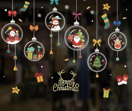 Vianocne nalepky na okno, 