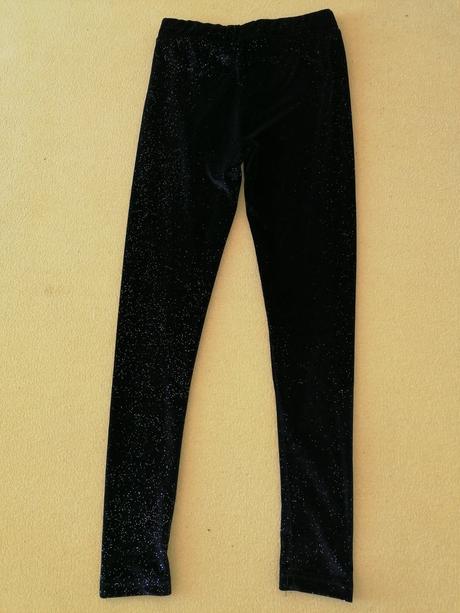 Legíny semišové s trblietkami, pepco,128