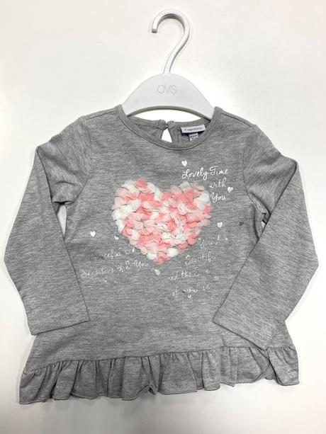 Tričko s 3d srdiečkom, fagottino,86